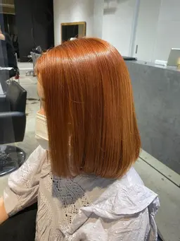 毛髪補強カラー+絹髪トリートメント