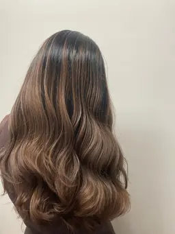 💜❤大人バレイヤージュカラー