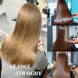 🩵ダメージ毛でも縮毛したい🩵カット＋クオライン縮毛矯正＋うる艶トリートメント（ブリーチ毛相談）