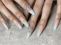 🖤スカルプ 2本アート