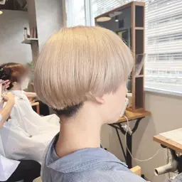 小顔カット＋透明感たっぷりダブルカラー☁️🎀