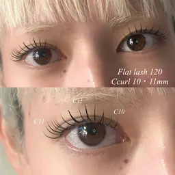 【フラットラッシュ】120本（コーティング付）
