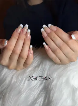 🦒長さ出し10本+ジェルフレンチ