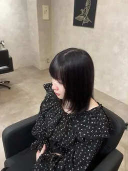 似合わせカット＋さら艶縮毛矯正＋透明感カラー *.+ﾟ