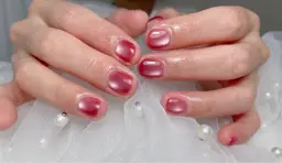 Hand【自爪】💅ハンド★大人気フラッシュ/マグネットネイルワンカラー★付け替えオフ全部無料ケア込み ¥4280