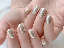 ミラーネイル／オーロラワンカラーネイル