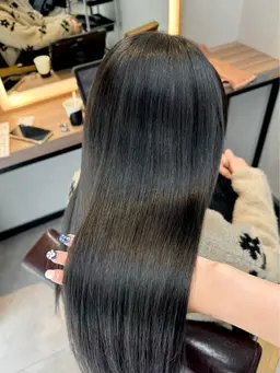 【年始クーポン🎍艶感・色持ち🆙🌟】カット+髪質改善ケアカラー+Aujua2stepトリートメント«H»