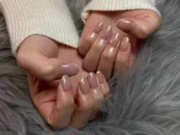 ・フレンチコース【下地カラークリア】【ソフトジェル付け替え有りの方orお爪にジェルが付いていない方】