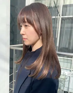 🍏透明感カラー+極上トリートメント