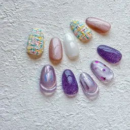 ｟オフが(ない方)・10本中4本​〜​6本アート｠アートしたい方にオススメ💅選べるデザイン8種類！お時間目安2h+a