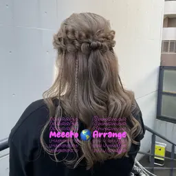 【✨結婚式など大切な行事前にオススメ✨】🎀お呼ばれヘアセット🎀ハーフアップ/編みおろし/お団子/シニヨン/カチモリ