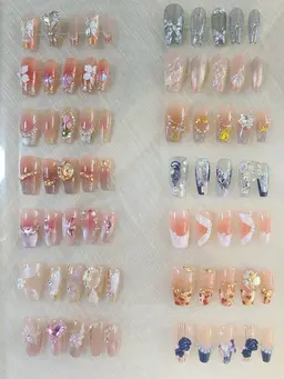 【つけ爪】ワンホンデザインロング