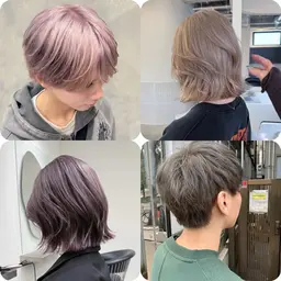 【限定メニュー】全頭ブリーチ＆オンカラー💖メンズ・レディースどちらも大歓迎！透明感のあるトレンドカラーに✨️