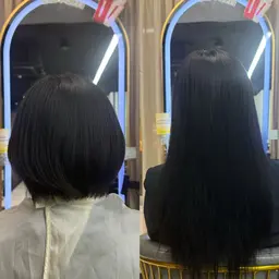 【重ためボブの方へ❤️‍🔥】プルエクステ100本で理想ロングヘアへ💁