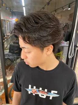 🪶新規様限定🪶フェザーパーマorニュアンスパーマ+メンズカット+トリートメント