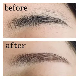 人気【美眉スタイリング】ワックス脱毛1回☆お仕上げメイク込み/顔用organicWax使用✨肌鎮静ケア付きでしっとり✨