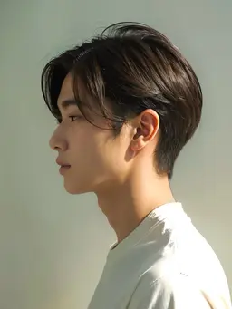 🇰🇷韓国風センターパート🇰🇷　[メンズカット&シャンプー&眉カット]