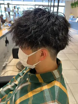 〈朝のセットを楽に💫〉メンズパーマ💈カット＋パーマ🌀/シャドーパーマ/フェザーパーマ/波巻き/スパイラル/ツイスト