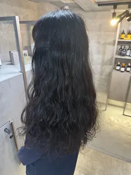 期間限定❗️カット➕ケアパーマ🌀ニュアンスパーマや（韓国ヘア）コテ巻き風パーマ🌀　ミニモ学割✨ロングの方