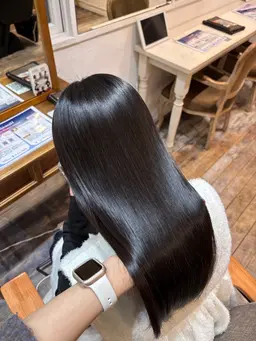 《女性限定》カット+サラ艶縮毛矯正