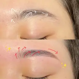 ハリウッドブロウリフト＋美眉スタイリング🩶