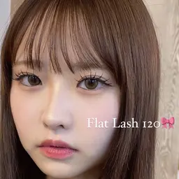 マツエク︎︎✨️まつげエクステ⟡フラットラッシュ🎀120本🎀