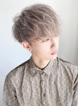 【Men'sクーポン】カット + ダブルカラー (全頭ブリーチ + フルカラー)  / ¥13800​〜​