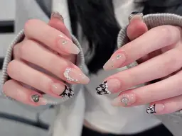 持ち込みデザイン120分☆シンプルデザイン、パーツ可✨初回ソフトジェルオフ込み✨フィルイン対応