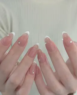 ケア込み・ガラスフレンチ/バーチャルフレンチ/ミラーフレンチ🩷