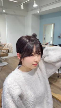 💎前髪ストレート×🫧似合わせカット／前髪のうねりが気になる方向け💭