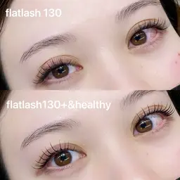本日限定！(オフなし※リペアも可)フラットラッシュ100​〜​120本✨➕&healthy🌿でぱっちりお目元に👀
