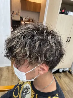 メンズカット＋ツイストスパイラルパーマ