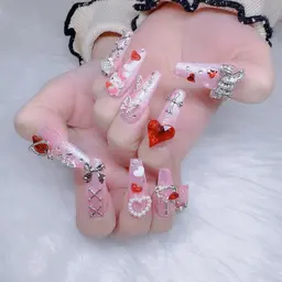 💕［限定コース］チップ長さ出し持ち込みデザイン10本パ一ツつけ放題10990