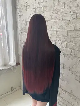 【✨髪質改善ケアトリートメント ＋ カラー付✨】　髪質改善ケアトリートメント とカラーのセットメニューです❗️❗️