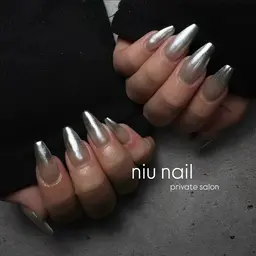 𐙚シンプルネイル(ミラー)