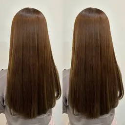 酸性縮毛矯正&カラー&トリートメント（ブリーチ毛にも可能）