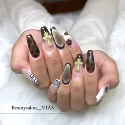 【自爪】オフありフルアートデザイン💅🏻💞