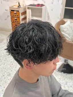 当日予約限定メンズカット＋ナチュラルパーマ