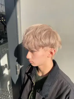 🌟当日限定髪質ケアメニュー🌟💫憧れハイトーン透明感ダブルカラー💫＋選べるトリートメント#韓国#ミニモ学割