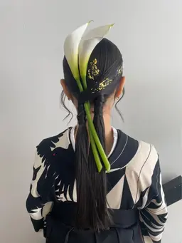 卒業式ヘアセット＋袴着付け＋ポイントメイク