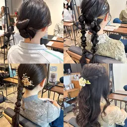 🎀お呼ばれヘアセット🎀《フルアップ,編みおろし,ハーフアップなど》