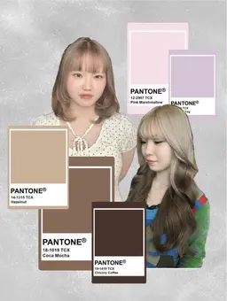 bleachcolor+treatment+前髪カット🎀ིྀ