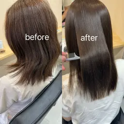 【ミニモ限定】髪質改善 コスメストレート➕髪質改善オージュア1stepトリートメント 縮毛矯正 韓国 ミニモ学割 ツヤ髪