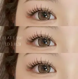 〈マツエク〉🤍LD/LCカール🖤フラットラッシュ100本¥6,820→¥5,720初回オフ無料！！