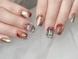 Jrネイリスト(オフあり) 【ショート】人気時短施術シンプル定額現品ネイルJrネイリストチップ―¥2980