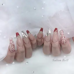 『ハンド(オフあり)』10本長さだし+10本アート🎨