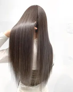 〔赤味OFF🌿ブリーチなしで外国人風カラーに🌿〕　イルミナカラー＆内部ケアスチーム3stepトリートメント