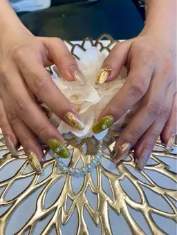 💅【✨長さ出し➕②本アートデザイン✨】