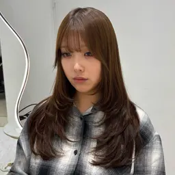 韓国風ロングレイヤーカット＋トリートメント🇰🇷💗