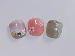 【オフあり】フット親指デザイン